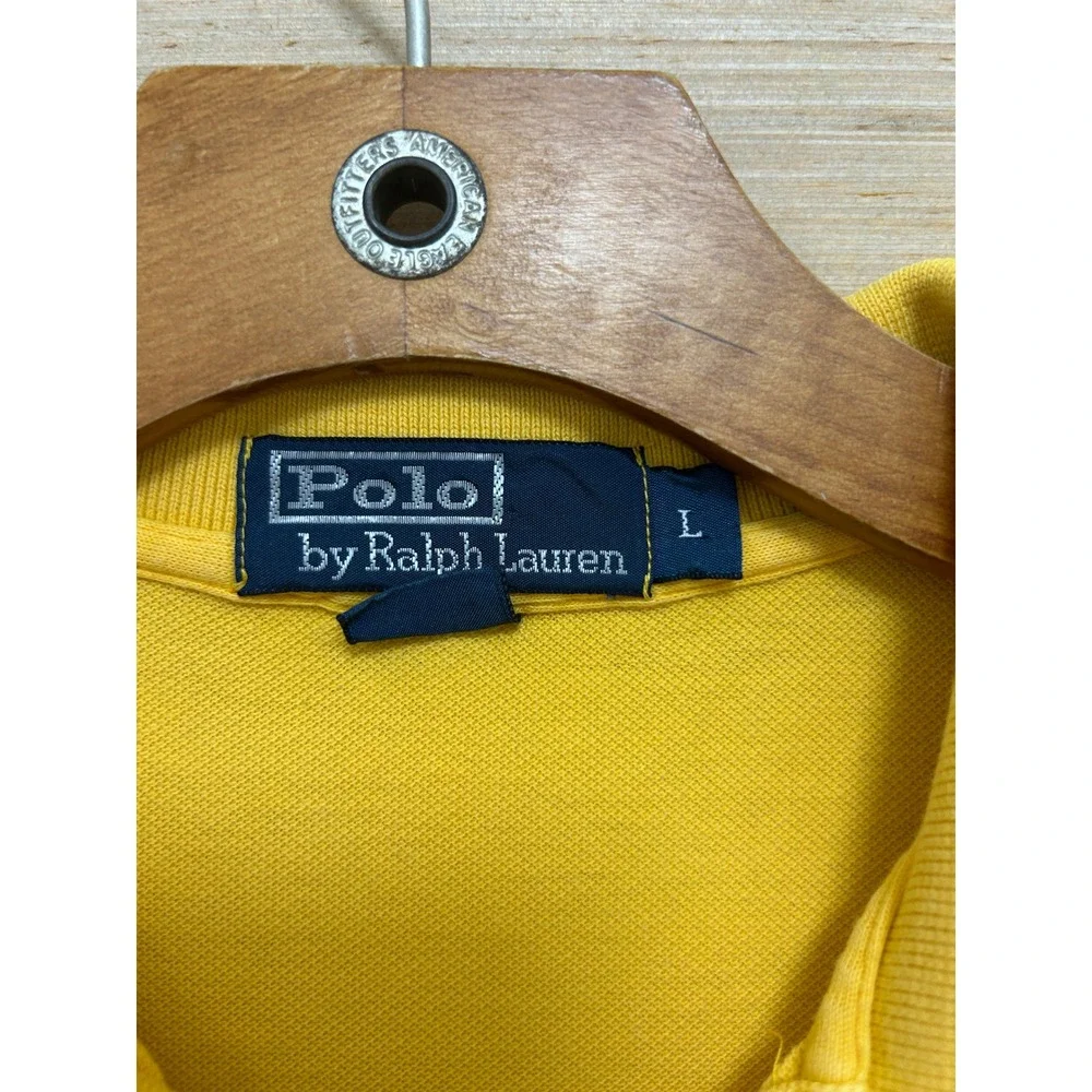 Polo Ralph Lauren Mens LSU Tigers Polo Shirt Yellow‎ Short Sleeve Size L